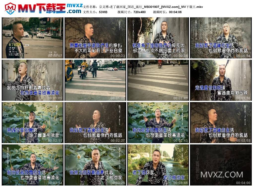 宗义博-老了就回家_国语_流行_MB301907